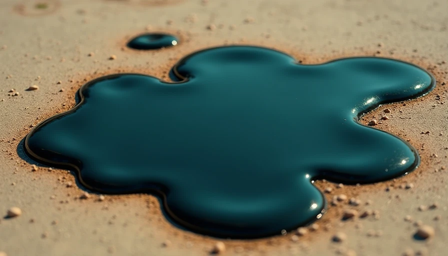 Illustration for oil puddle