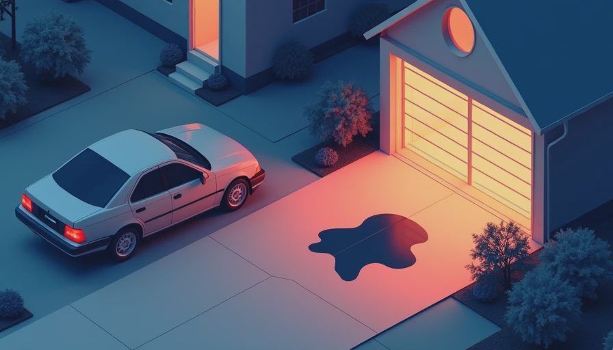 Oil Puddle in Driveway: What It Means and What to Check First