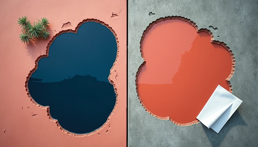 Visual context for oil puddle vs water puddle