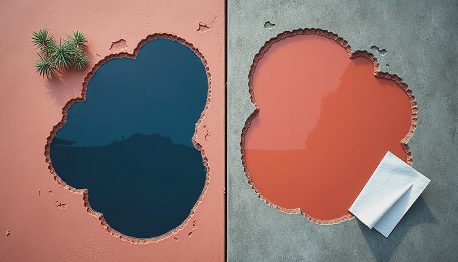 Visual context for oil puddle vs water puddle
