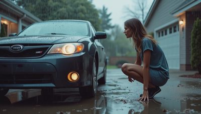 Why Is There a Puddle Under My Car After Rain? What It Usually Means
