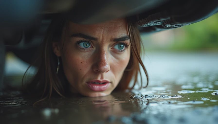 Visual context for why is there a puddle under my car after rain