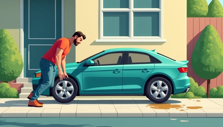 Illustration for why is there a puddle under my car when ac is on