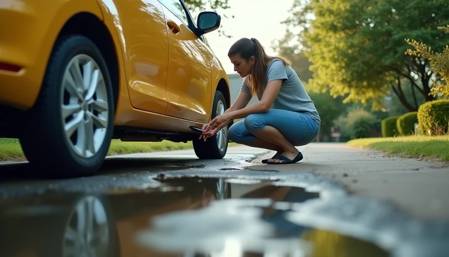 Visual context for why is there a water puddle under my car