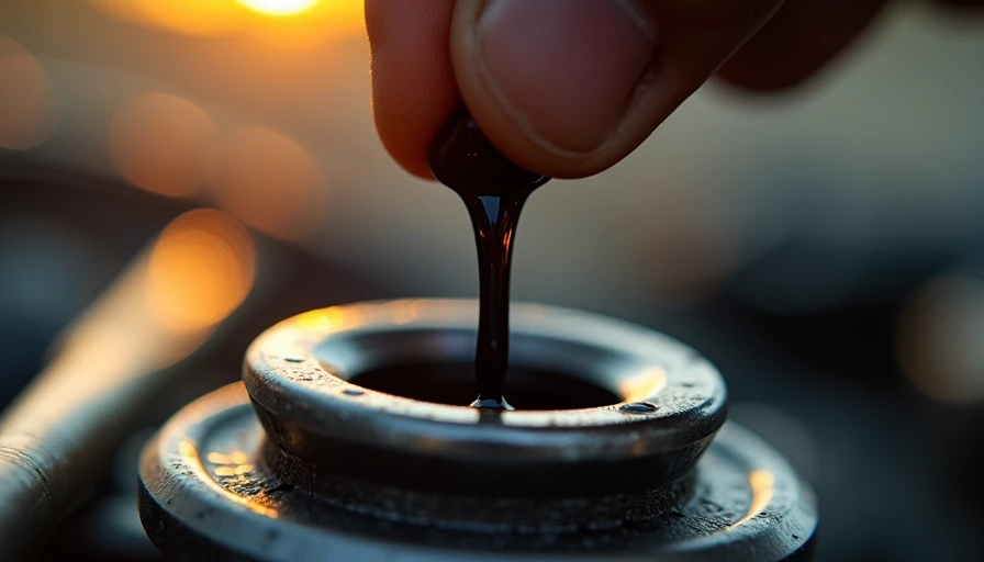 Illustration for engine oil leak from top