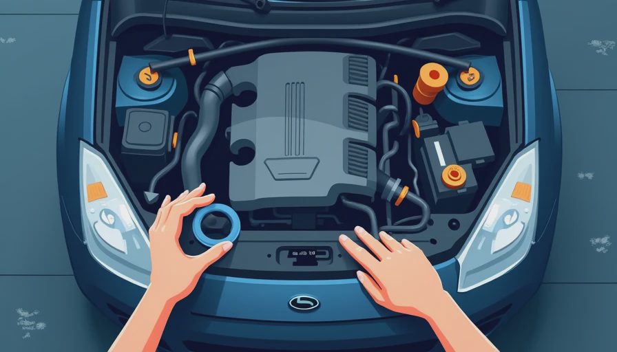 Visual context for oil pan gasket leak