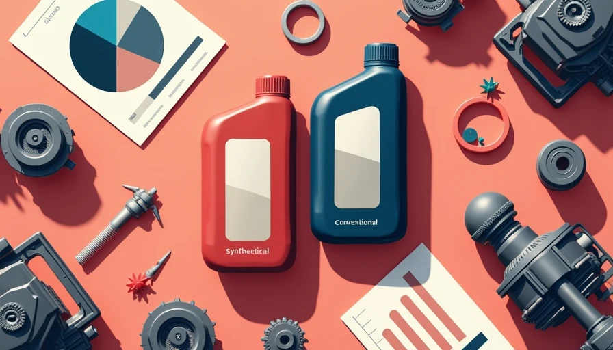 Illustration for synthetic vs conventional oil