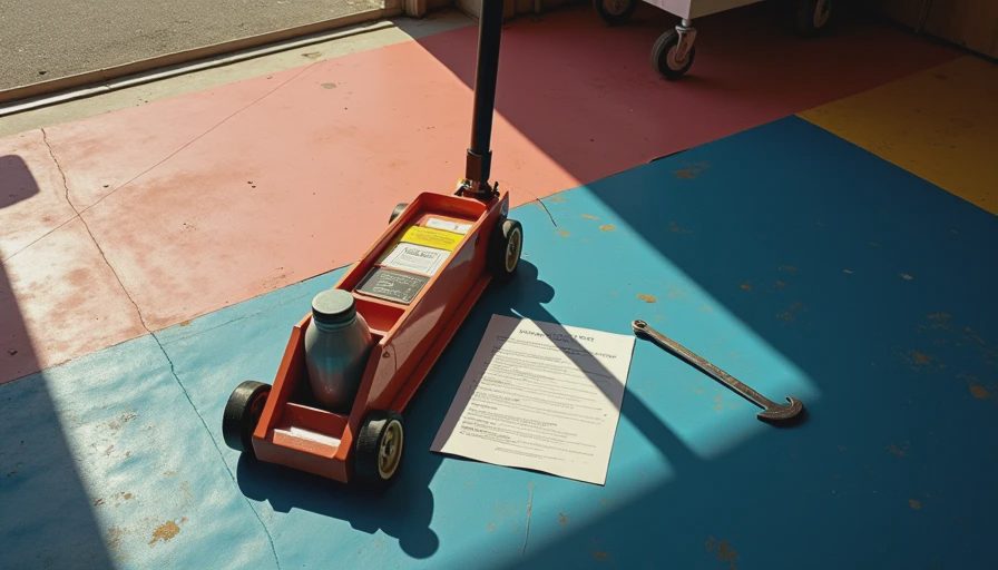 Visual context for autocraft floor jack oil type