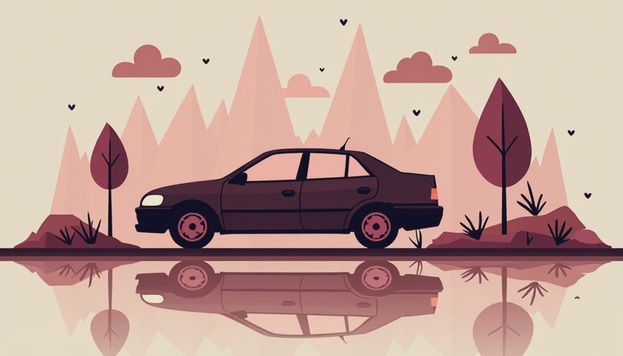 Visual context for liquid dripping from car